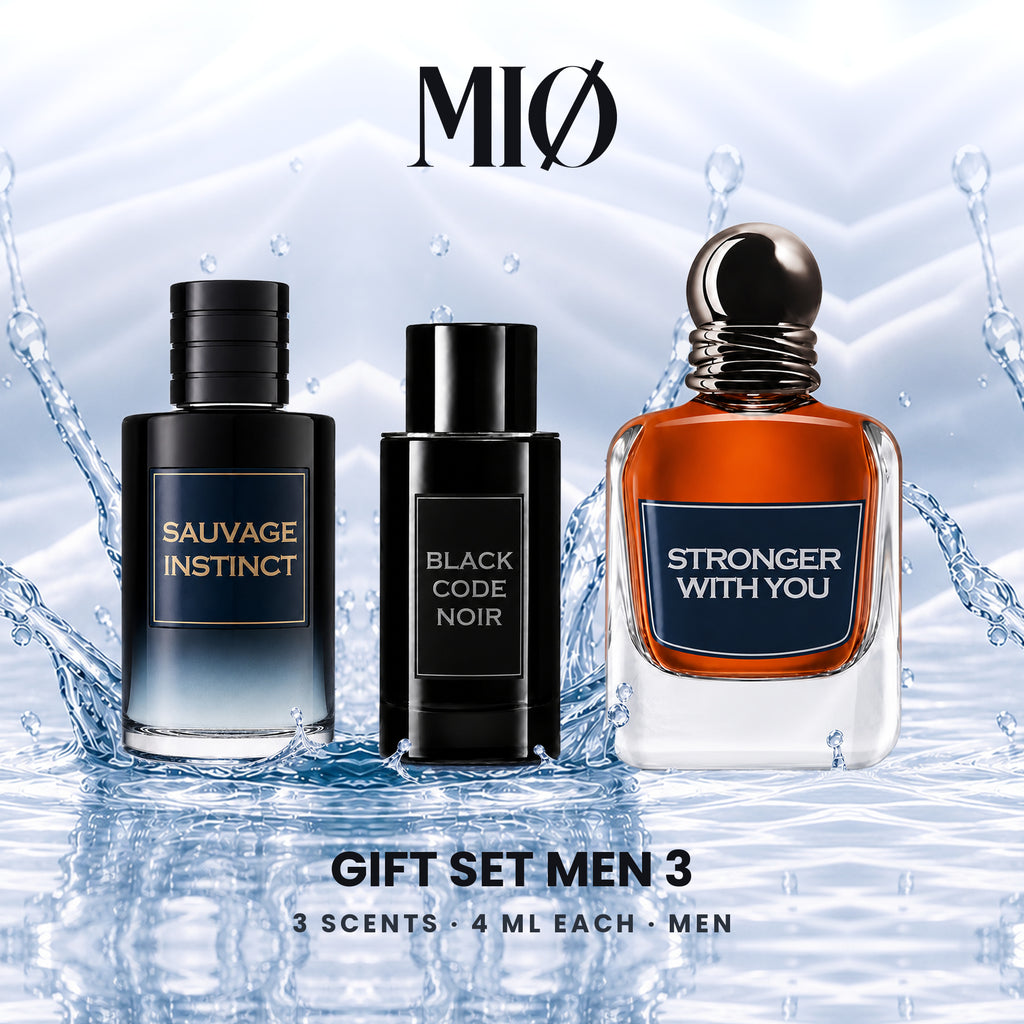 Geschenkset Herren 3er: 3 MIØ-Duftanhänger im Set