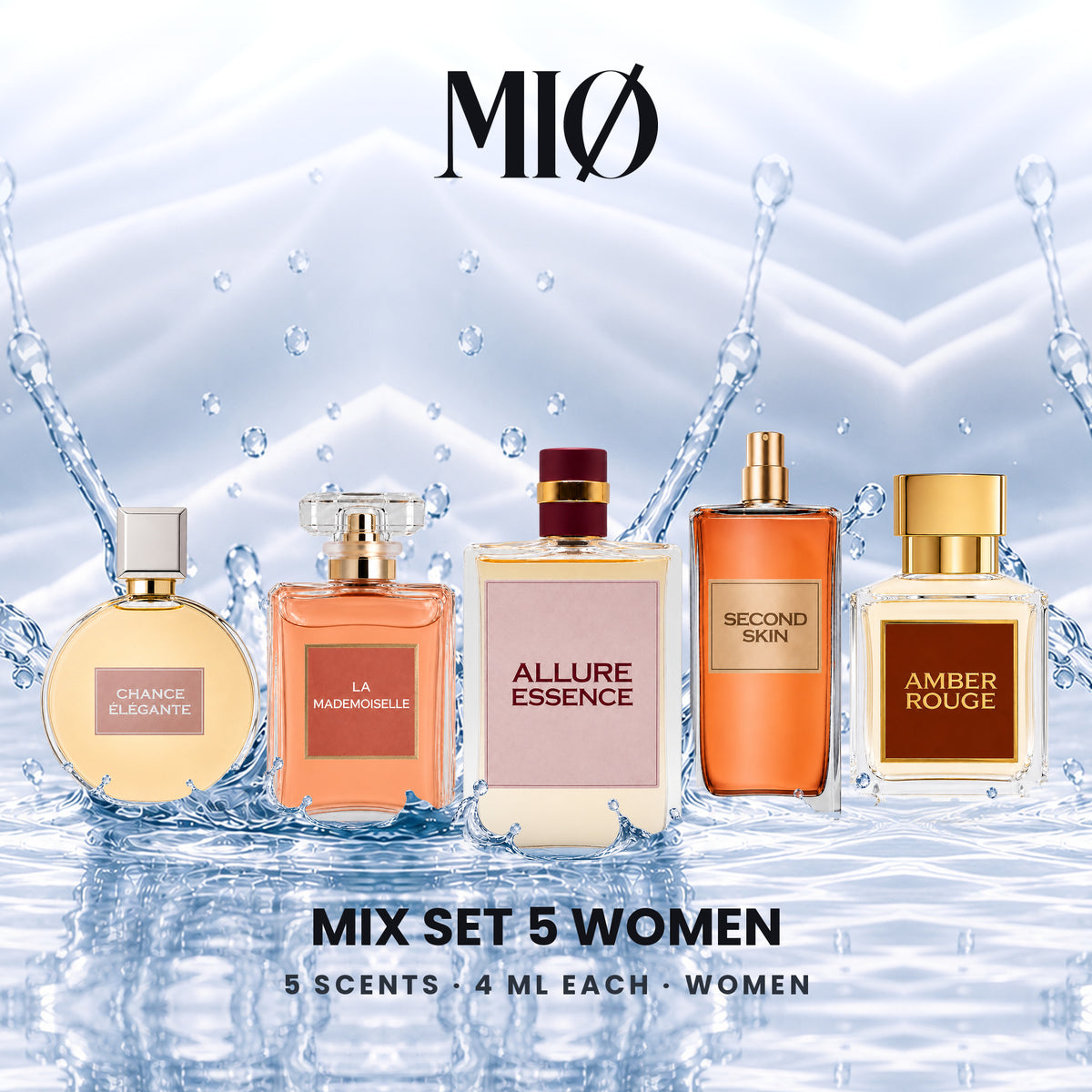 Mix-Set 5er – 3 Damen, 2 Unisex: 5 MIØ-Duftanhänger im Set