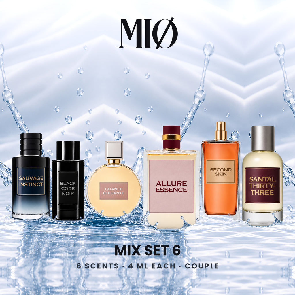 Mix-Set 6er – 2 Herren, 2 Damen, 2 Unisex: 6 MIØ-Duftanhänger im Set