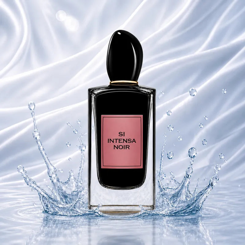 MIØ Si Intensa Noir – Autoduft, Blumig & Elegant, Duftmotiv als Flakon