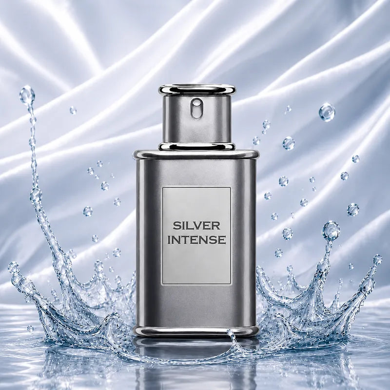 MIØ Silver Intense – Autoduft, Frisch & Aquatisch, Duftmotiv als Flakon